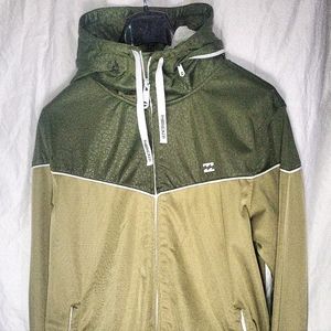 Billabong Full Zip Jacket Zip Tuck Hood